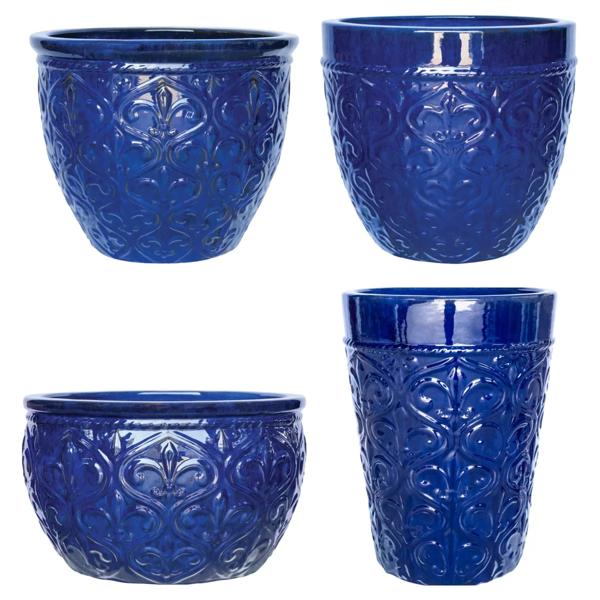 MCarr 26PC Mixed Planter Planter Admiral Blue