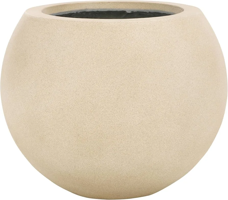 MCarr 27pc Ficonstone Wood Texture Round Mix Planter Pallet Birch