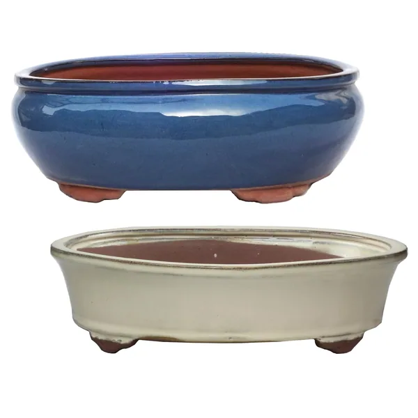 MCarr 2PC 14.6" Bonsai Planter Set Mixed Colors (Case of 2)