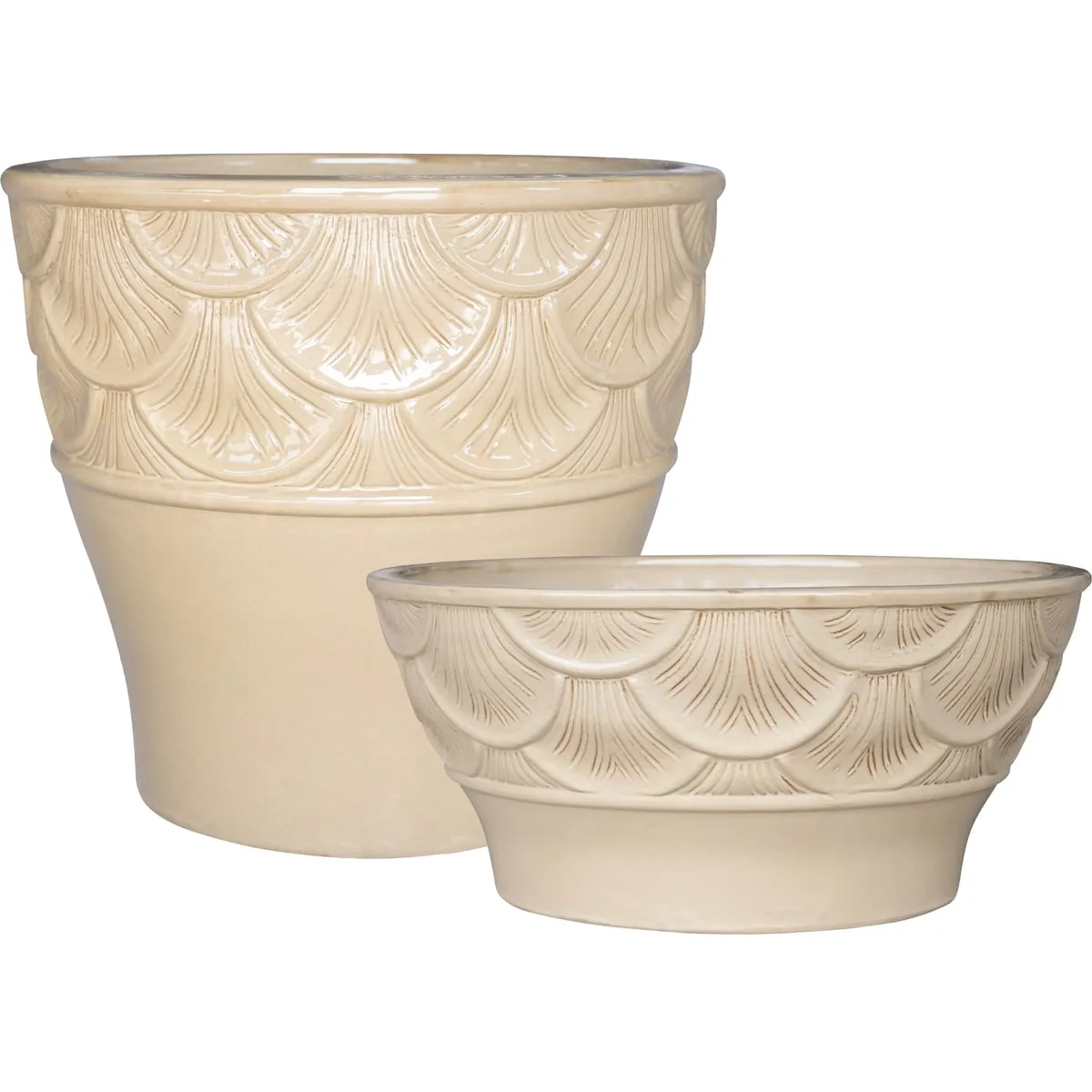 MCarr 32pc Large Leaf Planter Pallet Yellow Cream