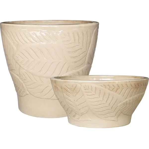 MCarr 32pc Large Leaf Planter Pallet Yellow Cream