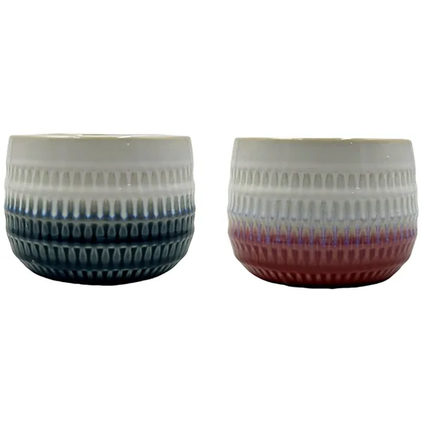 MCarr 36pc Mixed Ceramic Pot Blue/Pink (Case of 36)