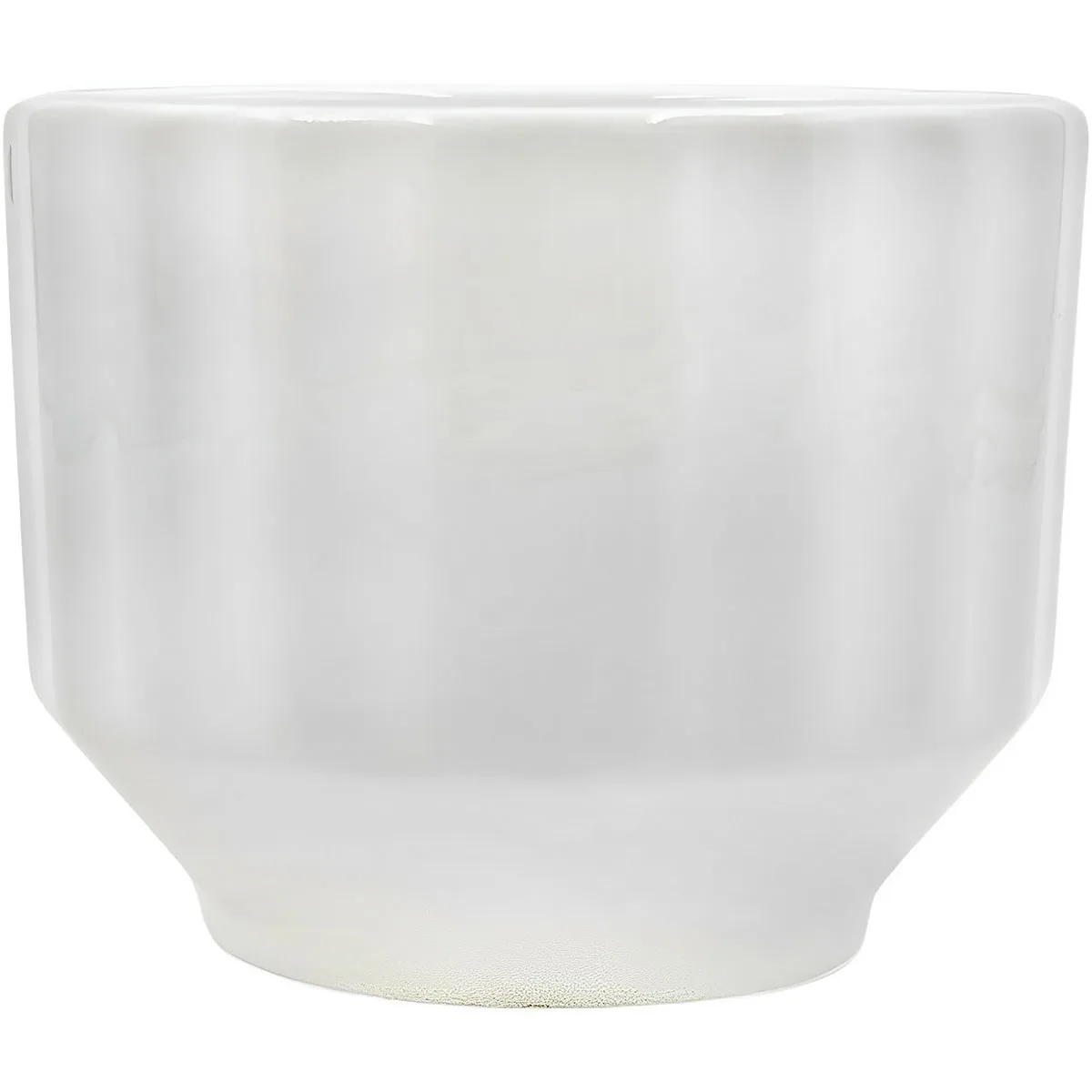 MCarr 4.4"x4.4"x3.5" Ceramic Pot Glossy Glaze Tapered White - Image 2