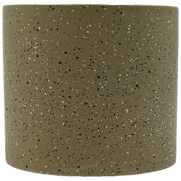 MCarr 4.4"x4.4"x4" Ceramic Matte Pot with Speckled Dots Tan - Image 2