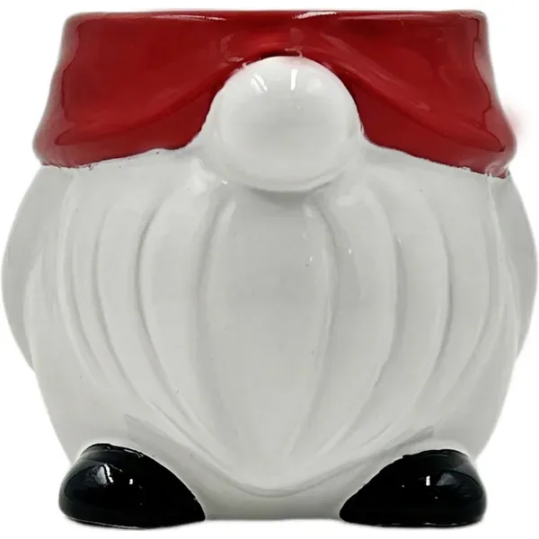 Mcarr 4.6"x4.7"x4" Ceramic Pot Glossy Glaze Santa Figure - Image 2