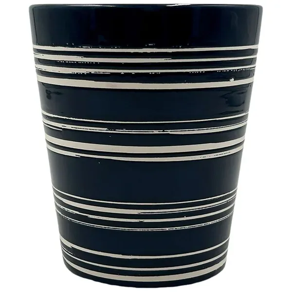 MCarr 4.84"x4.84"x5.63" Ceramic Pot with Glossy Glaze Finish Blue - Image 2