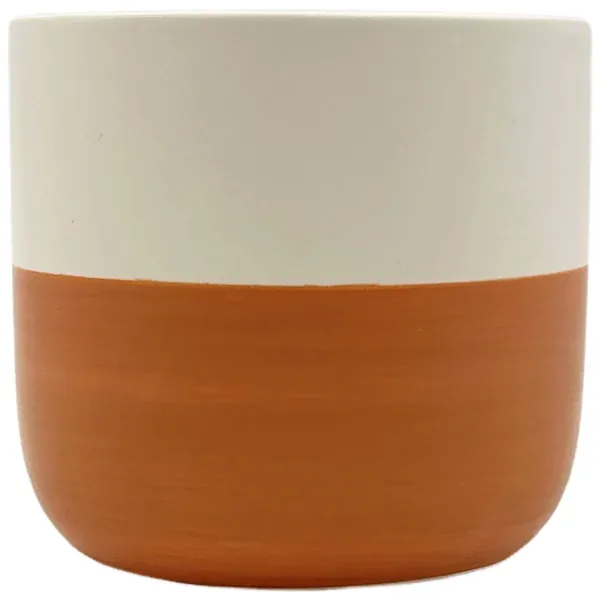 MCarr 4.92"x4.92"x4.33" Ceramic Pot Matte White - Image 2