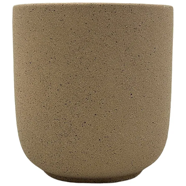 MCarr 5.3"x5.3"x5.7" Ceramic Pot Matte Sand