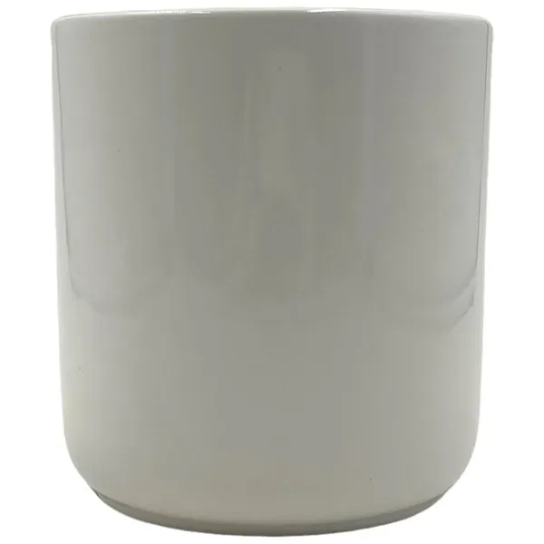 MCarr 5.31"x5.31"x5.51" Ceramic Pot with Glossy Glaze Finish Light Grey - Image 2