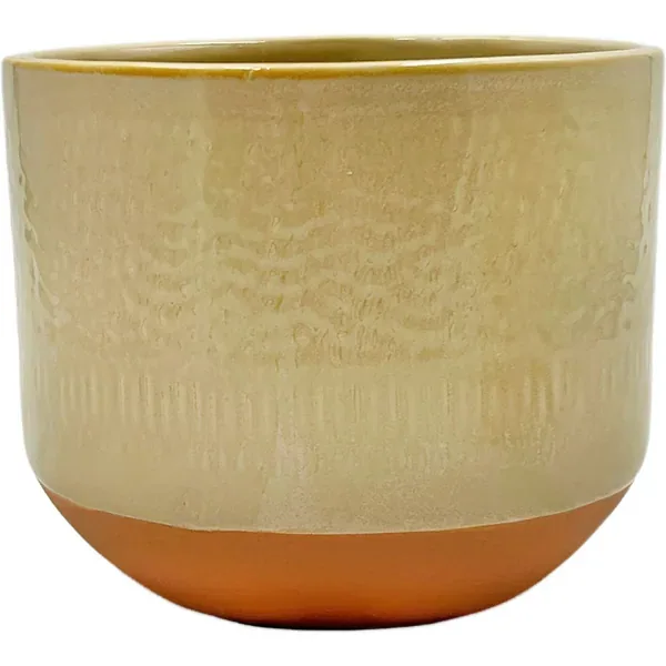 MCarr 5.91"x5.91"x6.18" Ceramic Pot with Glossy Glaze Finish Red - Image 2