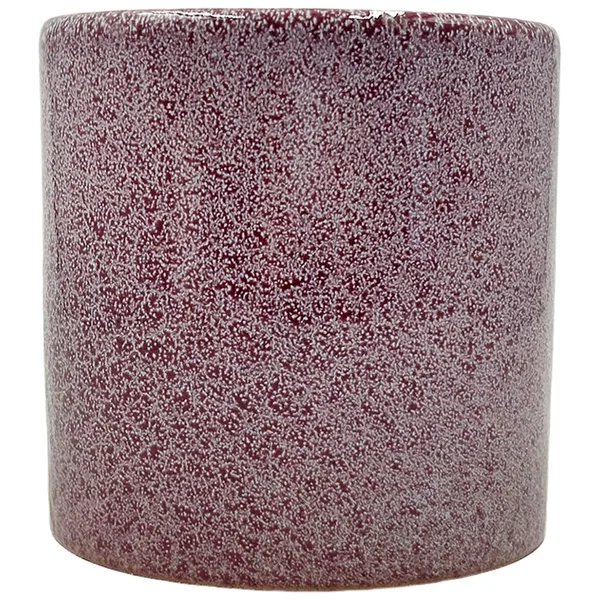 MCarr 5"x5"x5" Stoneware Pot with Reactive Finish Speckled Pink