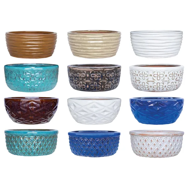 MCarr Low Bowl Planter Pallet of 108 Mixed Colors