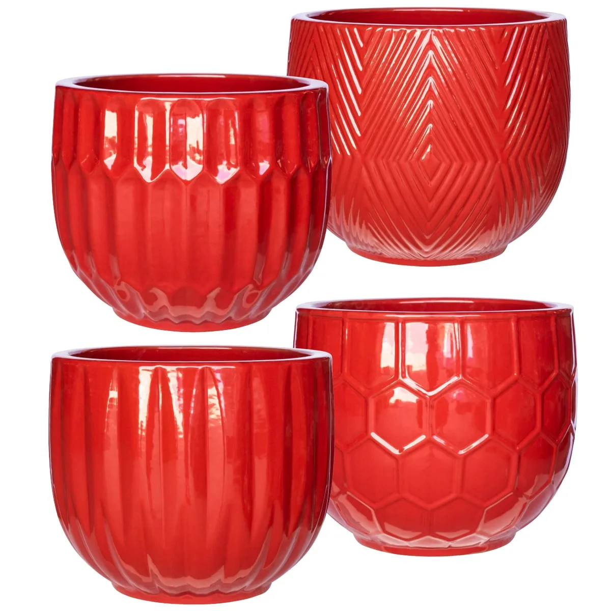 MCarr Tall Smooth Taper Planter, Mixed Colors (Pallet of 15) - Image 2