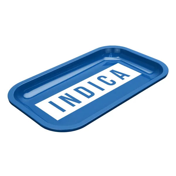 Med Dope Trays x Indica - Blue background white logo