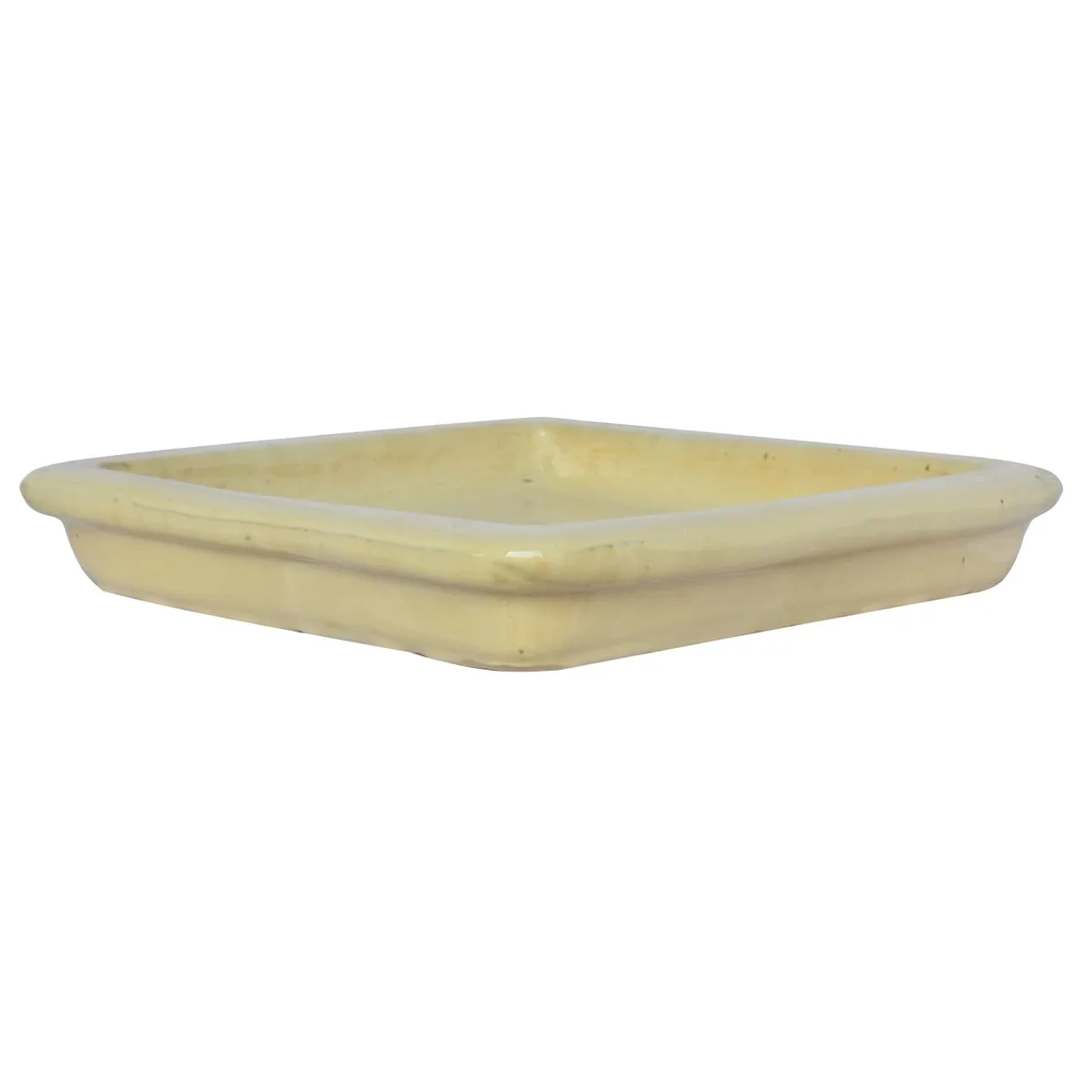 Michael Carr 15.7" Square Saucer Light Cream - Image 2
