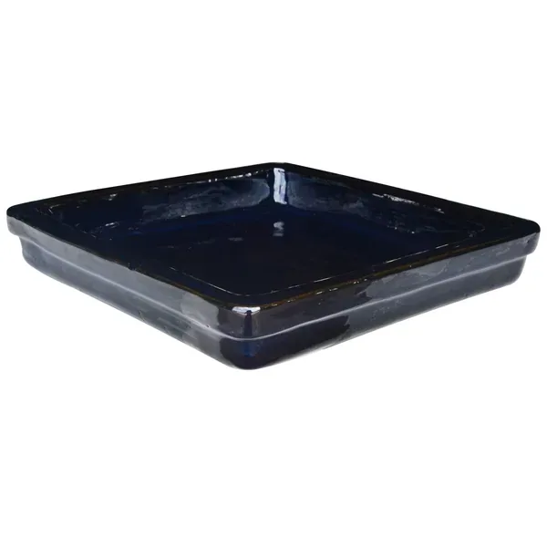 Michael Carr 15.7" Square Saucer Peacock - Image 2