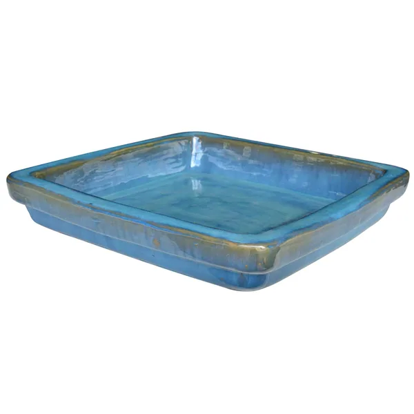 Michael Carr 15.7" Square Saucer Ultramarine