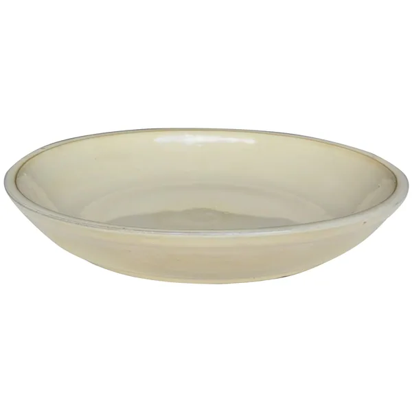 Michael Carr 19.3" Flared Round Saucer Light Cream