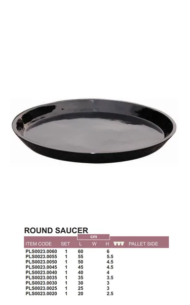 Michael Carr 9.8" Flared Round Saucer Light Cream