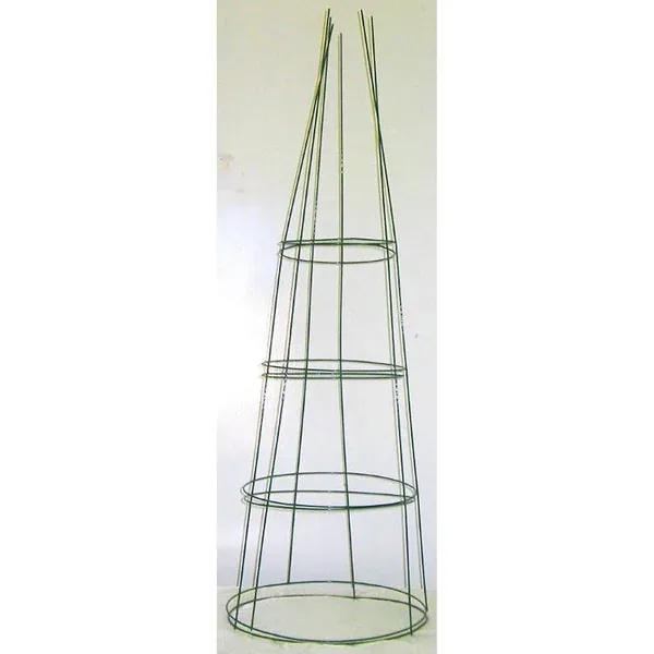 Midwest Wire Works 42" Heavy Duty Tomato Cage 4 Ring 3 Leg