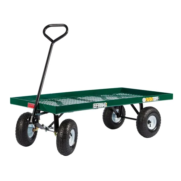 Millside 24x48" Metal Deck Wagon w/ Flat Free Tires - Image 2