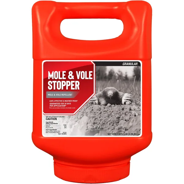 Mole & Vole Stopper 5lb Canister Repellent Shaker Granules