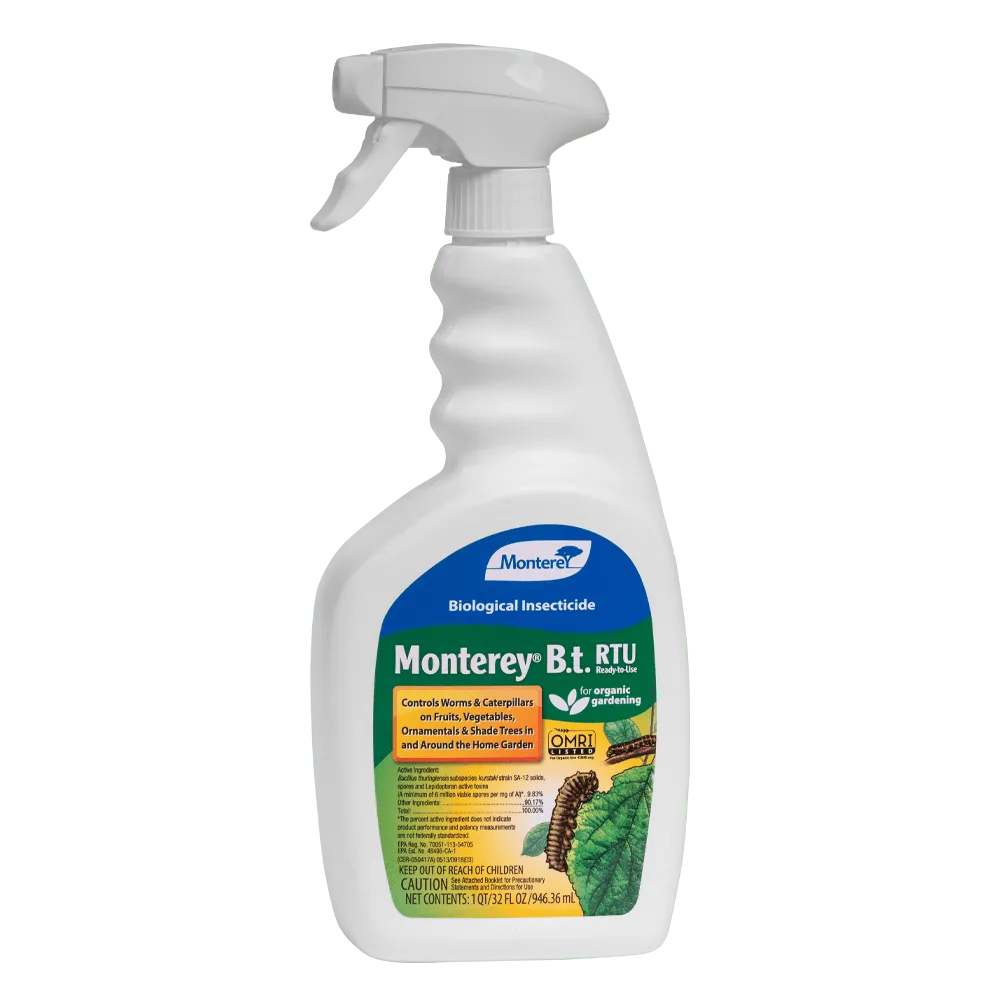 Monterey 32oz B.t. Bacillus thuringiensis Biological Insecticide RTU BT - Image 3