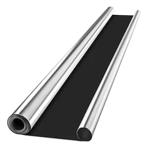 Toledo Indoor Garden Mylar Reflective Film on Black 7mil 4ft x 100ft