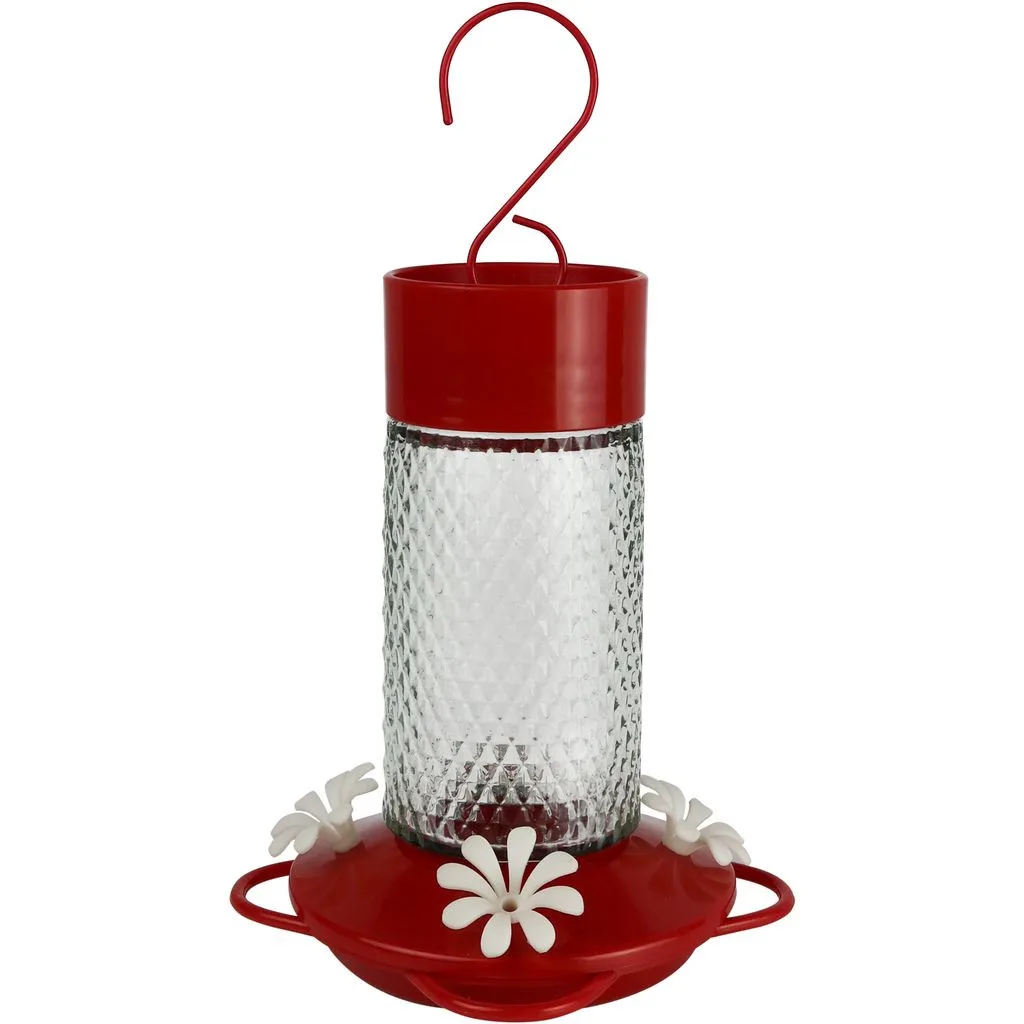Natures Way 13oz Glass Hummingbird Feeder Charming Cherry - Image 2