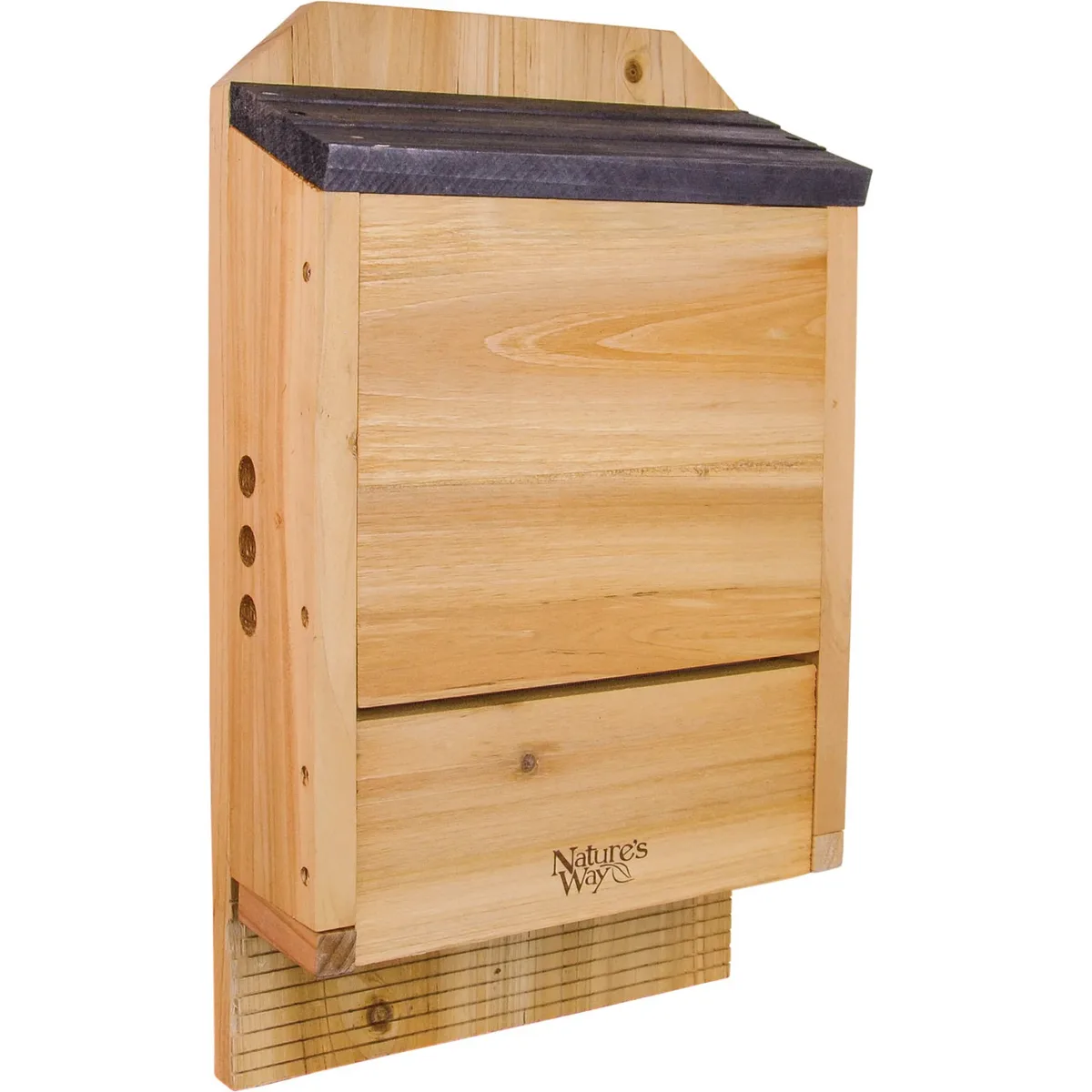 Natures Way Cedar Triple Chamber Bat House - Image 2