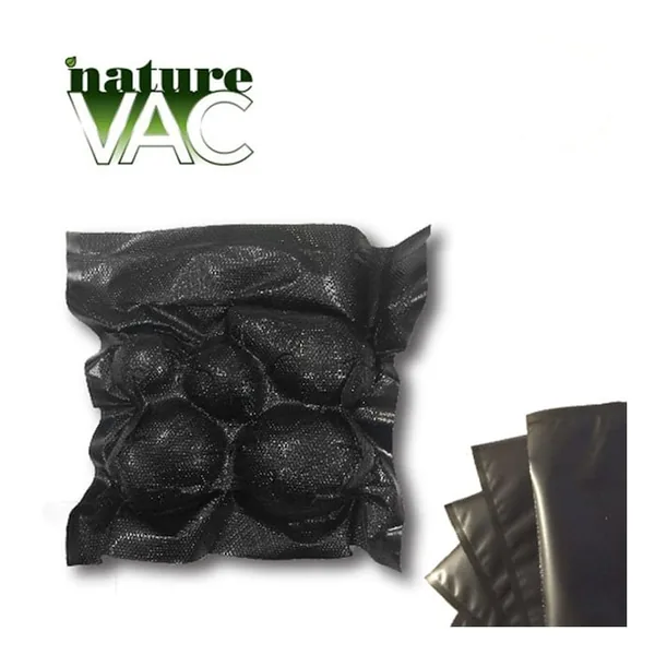 NatureVac NatureVAC 15"x20" Precut Vacuum Seal Bags All Black (50-pack)