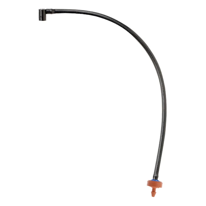 Netafim Dripper Assembly w/ Black Tubing & Blue/Orange Dripper 10.6GPH 48in (25pcs/Bag)