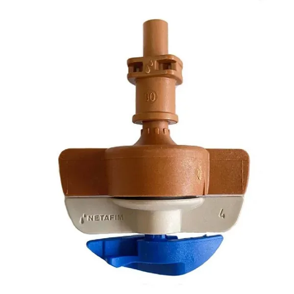 Netafim SpinNet Sprinkler Head with Check Valve, Brown Mist, Brown Body, Blue Sp - Image 2