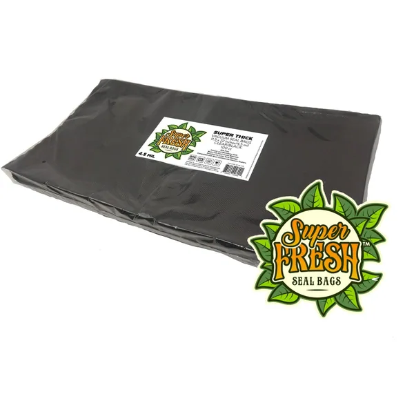 No Stress Distribution Super Fresh 100pk 11.5" x 22" 4.5mil Vacuum Seal Bags Clear/Black