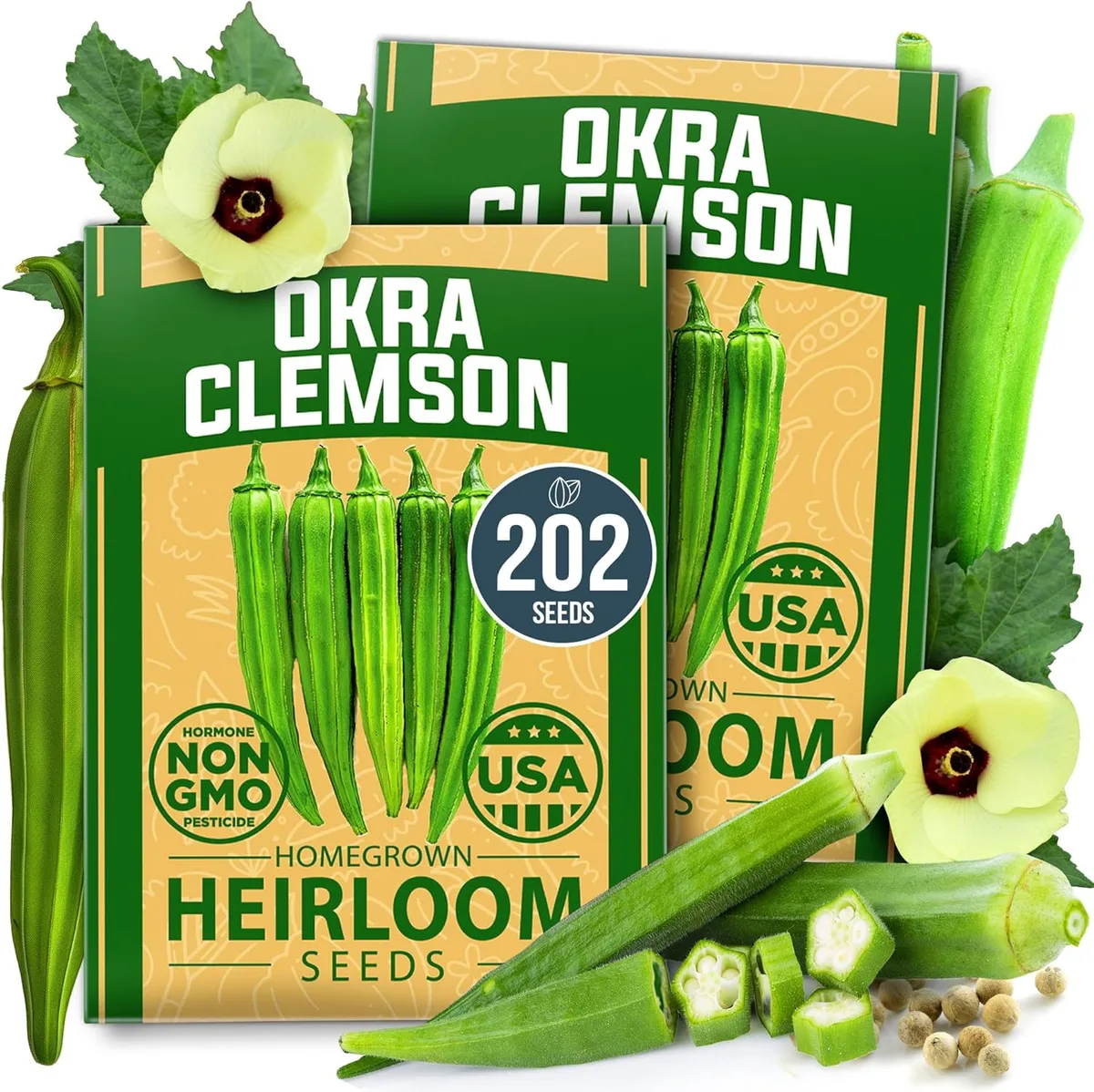 Okra, Clemson Spineless - Image 2