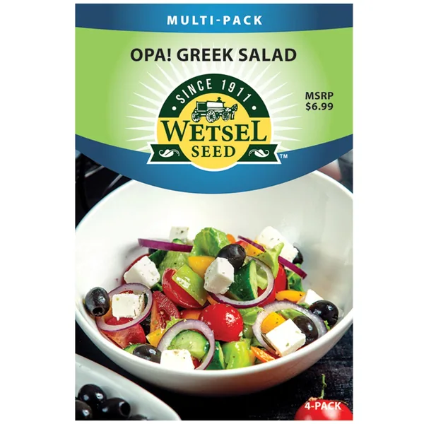 Wetsels Packet Seeds Opa! Greek Salad Multi Pack