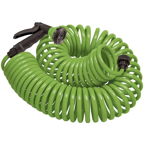 Orbit Irrigation Products Orbit 25' Hose Coil with Nozzle Green