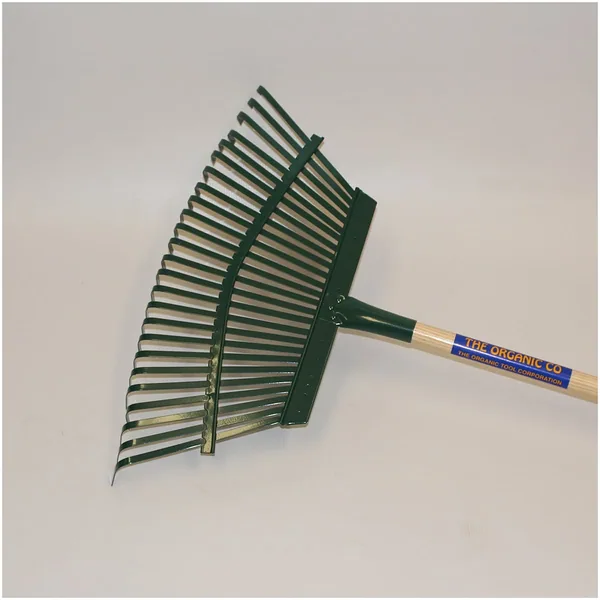 Organic Cal Leaf Rake With Wood 48" Handle