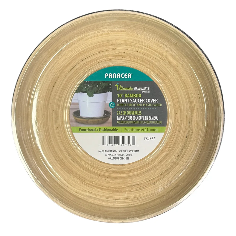 Panacea 12" D Bamboo Saucer Cover - Image 2