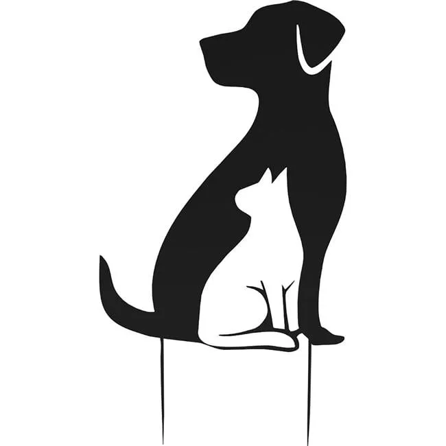 Panacea 24" H Cat Shadow Yard Stake - Image 2