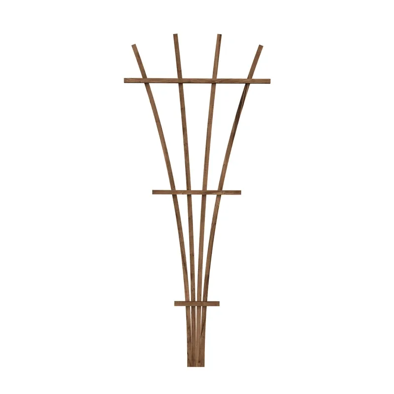 Panacea 48" White Wood Fan Trellis