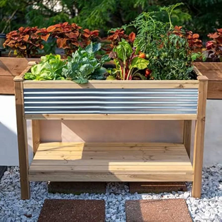 Panacea 4pc Elevated Resin Planter Small - Image 2
