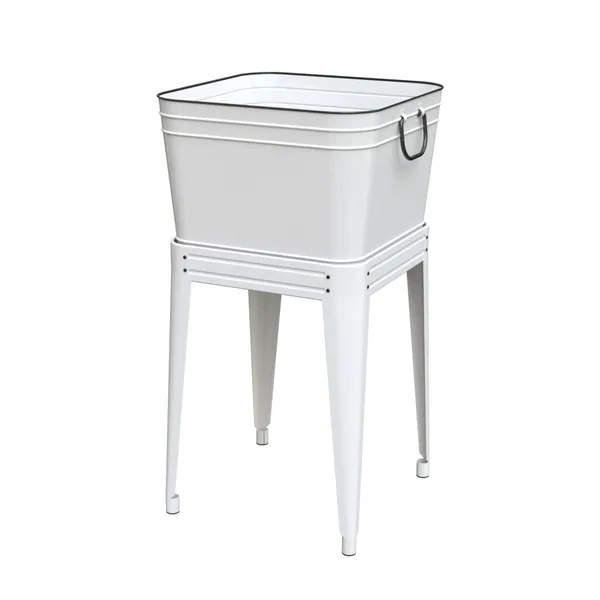 Panacea Milkhouse Beverage Tub & Planter With Stand White