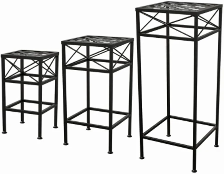 Panacea Nested Cross Hatch Plant Stand - Image 2