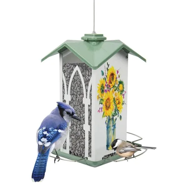 Perky Pet Blue Metal Tube Feeder - Image 2