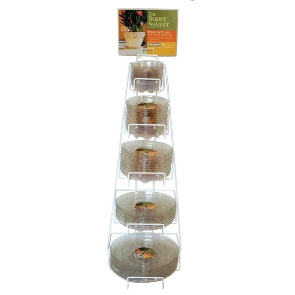 Plastec Industries Plastec 60pc Standing Display Assortment Of Super Saucers