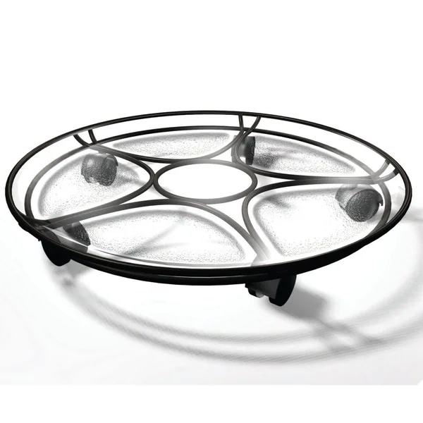Plastec Industries Plastec Delray Saucer Caddy Black