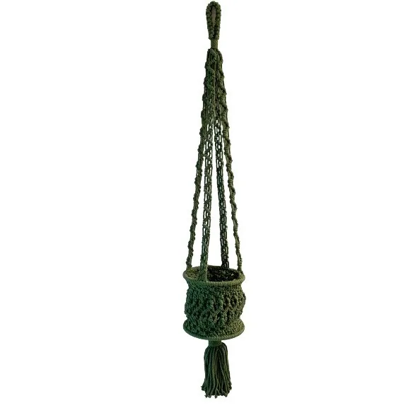 Primitive Hanging Planter Emerald Green