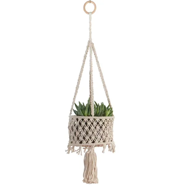 Primitive Hanging Utility Basket Cotton Single Tier - Image 2