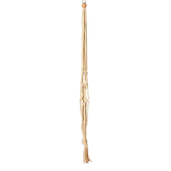 Primitive Jute Tan Macrame Plant Hanger
